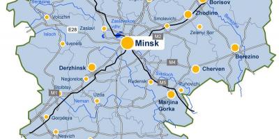Minsk, Weißrussland Karte