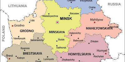 Landkarte von Belarus politische